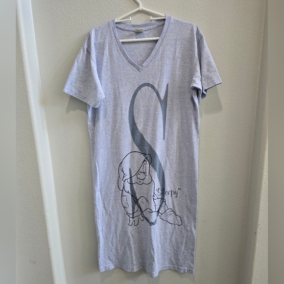 Disney's the 7 dwarfs "sleepy" long night gown juniors size S/M - Picture 1 of 4